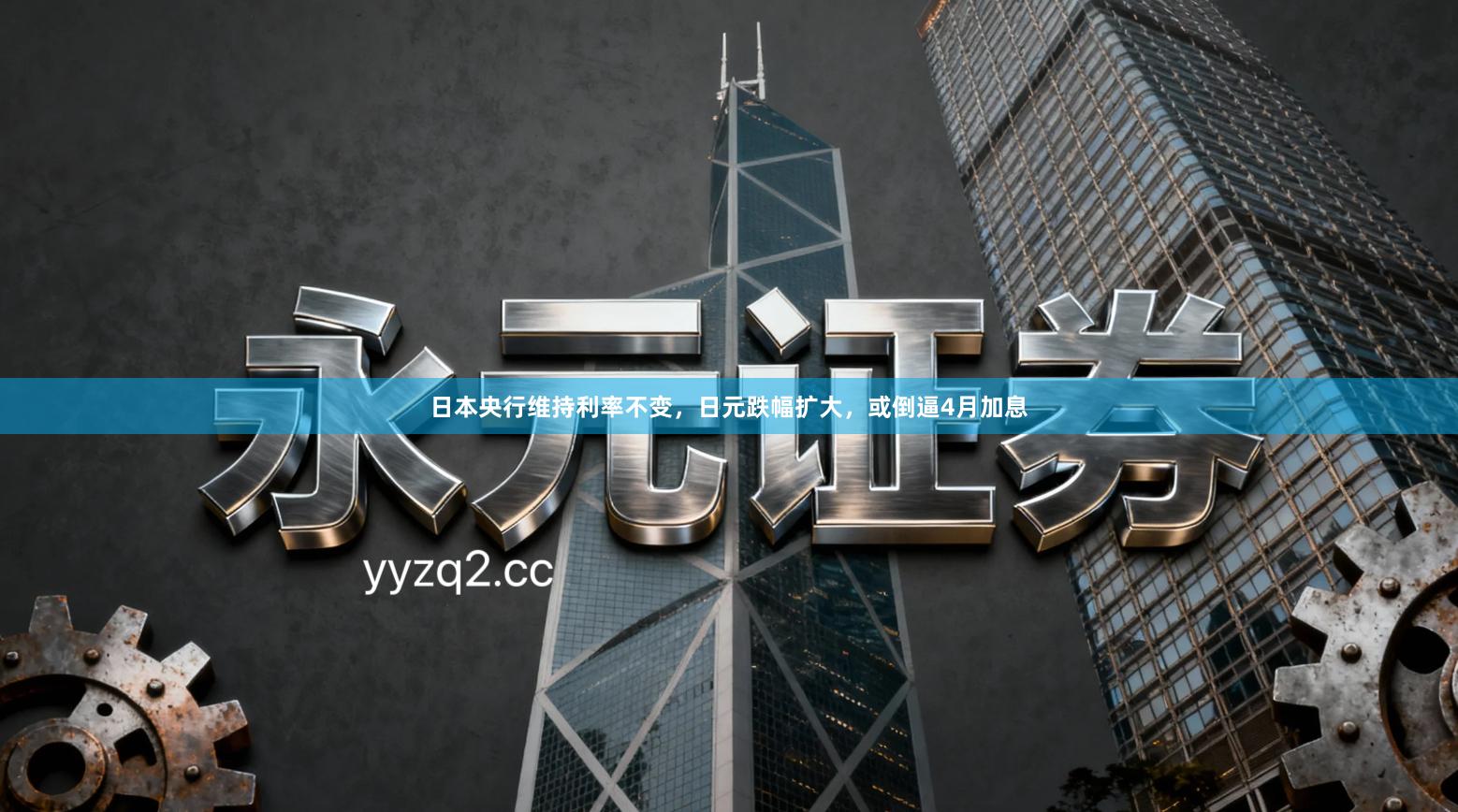 日本央行维持利率不变,日元跌幅扩大,或倒逼4月加息